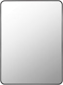 Renna Modern Black Wall Mirror