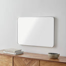 Renna Modern Metallic Silver Wall Mirror