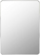 Renna Modern Metallic Silver Wall Mirror