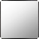 Louvenia Modern Black Wall Mirror