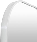 Stephannie Modern Metallic Silver Wall Mirror