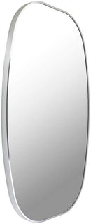 Stephannie Modern Metallic Silver Wall Mirror