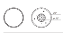 Rayhil INOVA 12" 18W Surface Mount Selectable CCT