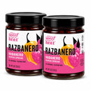 Razbanero Pepper Spread | Pack of 2 | 9 oz | Gluten Free | Chili Dawg's Foods of Fire