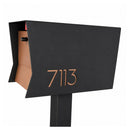 Retrobox-2.0  in TEXTURED MATT JET BLACK - Modern Mailbox