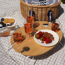 Central Park Willow Picnic Basket for Four