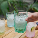 Acrylic Embossed Tumblers, Set of 4