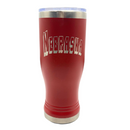 14 oz Stainless Steel Pilsner Tumbler | Nebraska Engraved | Red | Customizable | RCK Creations & More