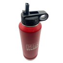 40 oz Stainless Steel Water Bottle | Nebraska Engraved | Red | Customizable | RCK Creations & More