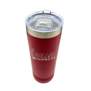 22 oz Stainless Steel Skinny Tumbler | Nebraska Engraved | Red | Customizable | RCK Creations & More