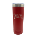 22 oz Stainless Steel Skinny Tumbler | Nebraska Engraved | Red | Customizable | RCK Creations & More