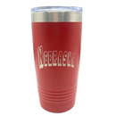 Stainless Steel Nebraska Engraved Insulated Tumbler | 20 oz | Multiple Colors | RCK Creations and More