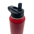 32 oz Stainless Steel Water Bottle | Nebraska Engraved | Red | Customizable | RCK Creations & More