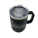 15 oz Stainless Steel Mug Tumbler with Handle | Nebraska Engraved | Black | Customizable | RCK Creations & More