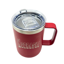 Stainless Steel Nebraska Engraved Mug Tumbler with Handle | 15 oz | Multiple Colors | RCK Creations & More