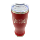14 oz Stainless Steel Pilsner Tumbler | Nebraska Engraved | Red | Customizable | RCK Creations & More