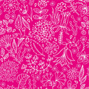 Modish Brightly Pink Floral Wallpaper