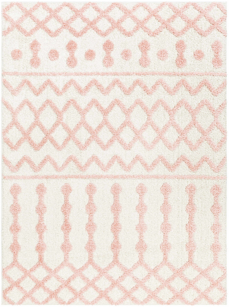 Darva Pink Plush Area Carpet