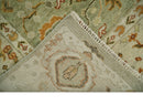 Ready to Ship 8x10, 9x12,10x14 Hand Knotted Green and beige Traditional Vintage Style Antique Wool Rug
