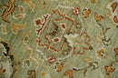Ready to Ship 8x10, 9x12,10x14 Hand Knotted Green and beige Traditional Vintage Style Antique Wool Rug