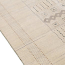 Beige Gabbeh Design Hand Loomed Wool Area Rug