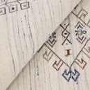 Beige Tribal Center Medallion Hand Loomed Wool Rug
