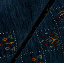 Blue Tribal Design Hand Loomed Wool Area Rug