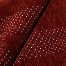 Red Contemporary Border Motifs Hand Loomed Wool Area Rug