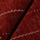 Red Gabbeh Border Design Hand Loomed Wool Area Rug