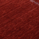 Red Tribal Border Design Hand Loomed Wool Area Rug