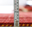 Red Tribal Geometrical Design Wool Area Rug