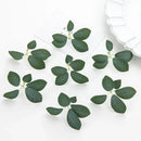 Realistic dark green 50pcs silk 5leaf artificial roses wedding decor