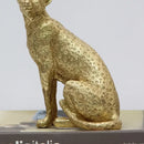 Realistic golden leopard print resin crafts office decor