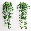 Realistic green artificial ivy bar hanging basket – living room decor