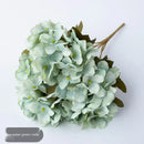 Realistic pink & white hydrangea branch decor wedding living room flowers