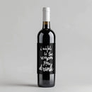 Reason You Drink Handletter Wine Label