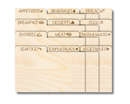 Unfinished Wood Recipe Card Dividers | 12pc | 5" Wide | 1/8" Wood | Wood Craft DIY