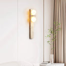 Rectangle Asymmetrical Travertine Wall Sconce
