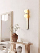 Rectangle Asymmetrical Travertine Wall Sconce