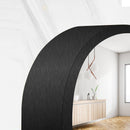 Rectangle Brushed Black Aluminum Framed Wall Mirror