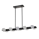 Rectangle Crystal Chandelier Hanging Lights Decoration for Dining Room