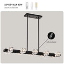 Rectangle Crystal Chandelier Hanging Lights Decoration for Dining Room
