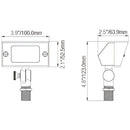 Rectangle Flood Light Outdoor with G4 Support and 72" Lead Wire