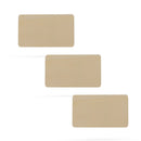 3 Rectangles Unfinished Wooden Shapes Craft Cutouts DIY Unpainted 3D Plaques 4 Inches
