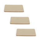 3 Rectangles Unfinished Wooden Shapes Craft Cutouts DIY Unpainted 3D Plaques 4 Inches