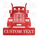 Semi Truck Monogram V3