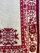 Red & Beige Chinese Art Deco Style Rug 11 x 15