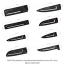 Red and silver striped knife blade protector cover kitchen guard