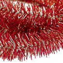 Red & Silver Tinsel Garland