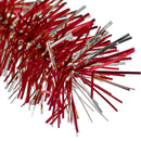 Red & Silver Tinsel Garland